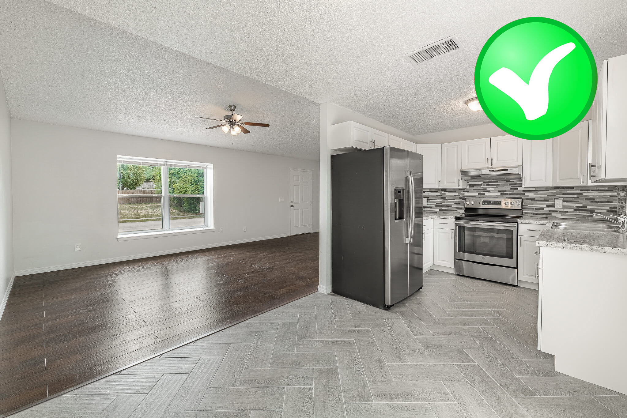 OVM professionally edited HDR image with corrected color and clean window pulls